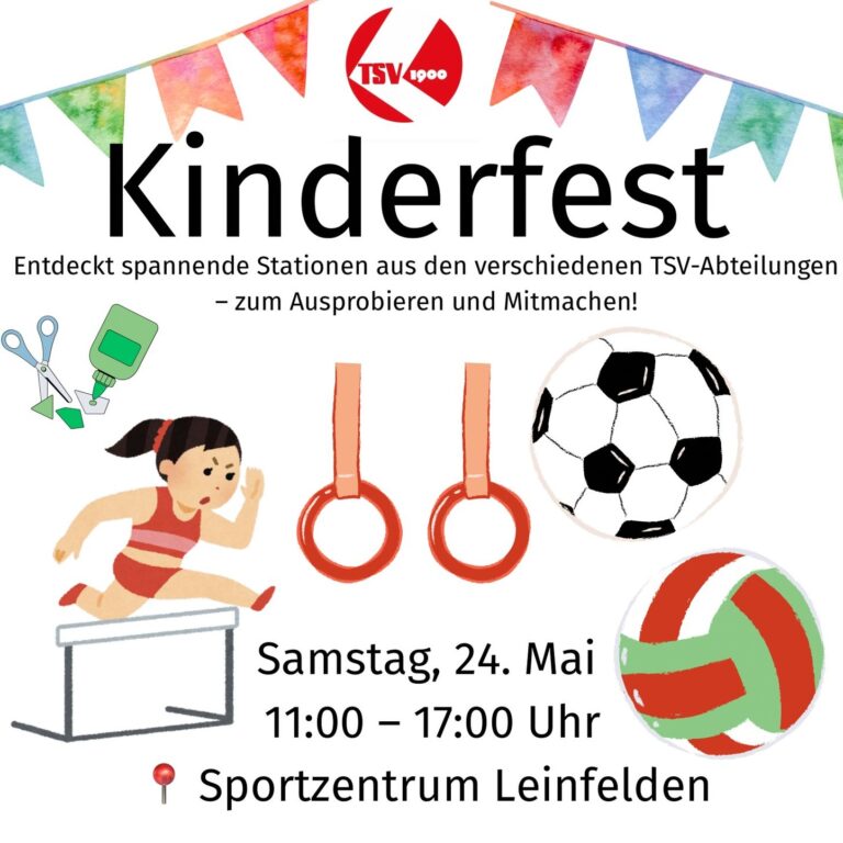 Kinderfest für alle Kinder von 4-12 Jahren
